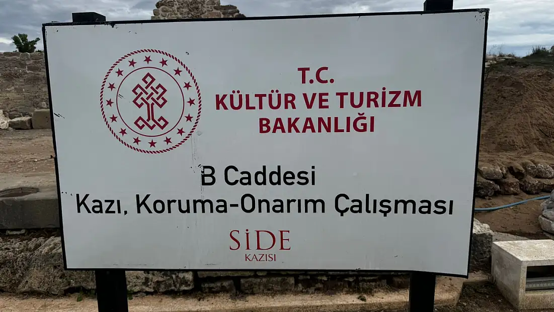 Antalya Side Antik Kenti’nde Kazı ve Onarım Çalışmaları Hızla Sürüyor