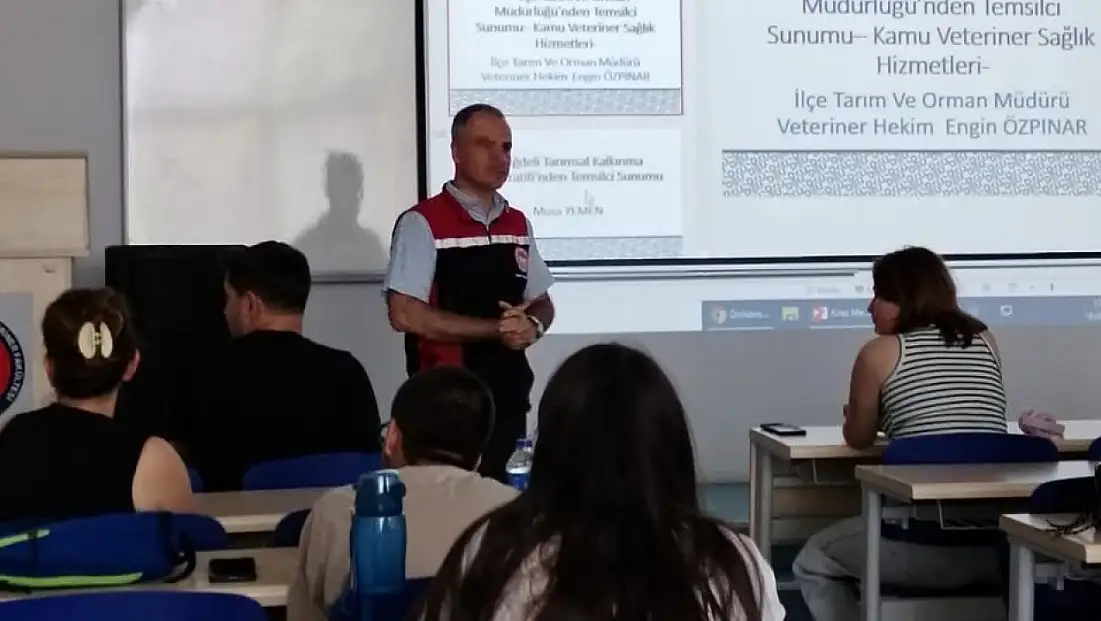 Kiraz İlçe Tarım ve Orman Müdürü Engin Özpınar’dan Öğrencilere Bilgilendirme