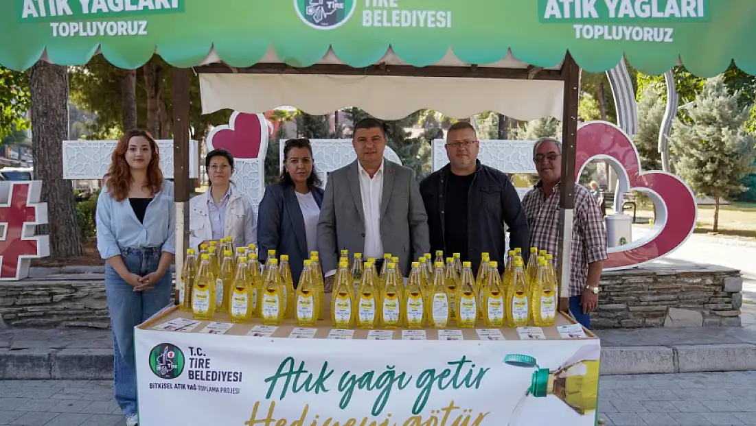 Tire Belediyesi’nden Bitkisel Atık Yağ Toplama Projesi