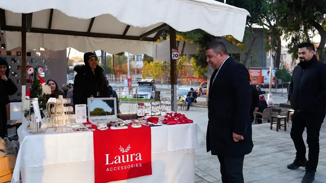 TİRE BELEDİYESİ’NDEN YILBAŞI PAZARI ZİYARETİ