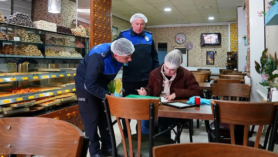 Zabıtadan yılbaşı öncesi, gıda işletmelerine  denetim