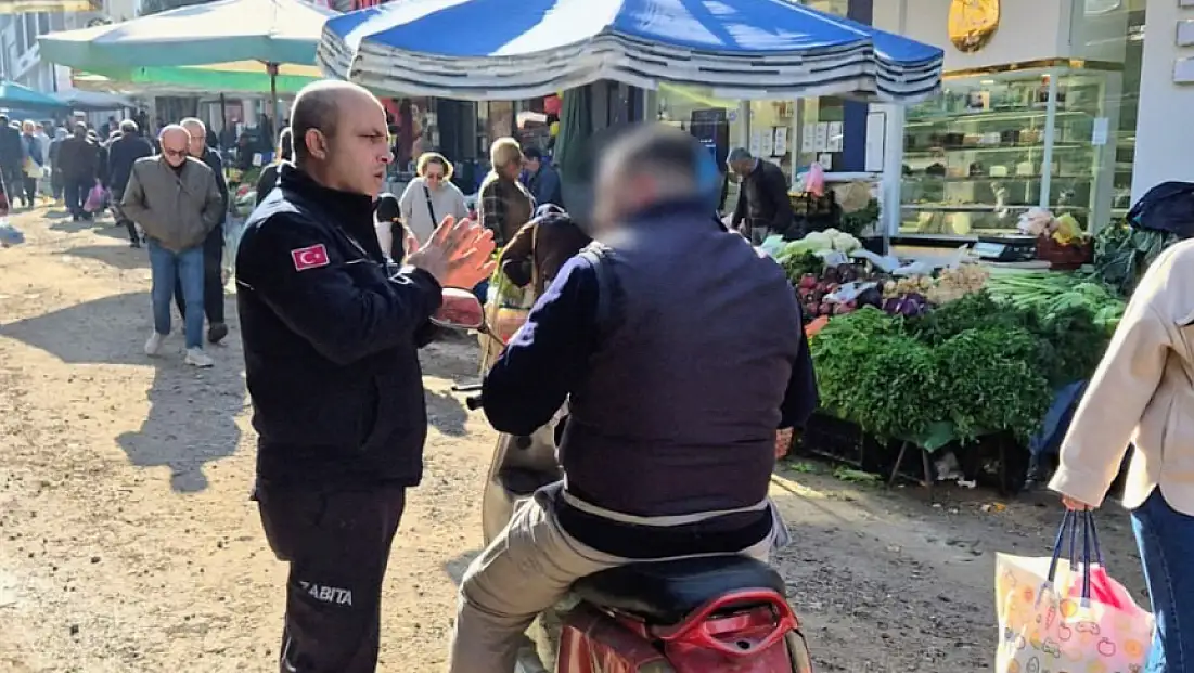Zabıta, Salı Pazarında Motosikletlere Yönelik Uygulama Yaptı