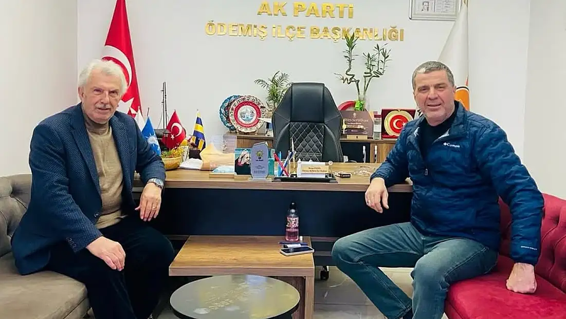 MEHMET ERİŞ’TEN ÖDEMİŞ AK PARTİ İLÇE BAŞKANI MURAT ÖNCEL’E ZİYARET