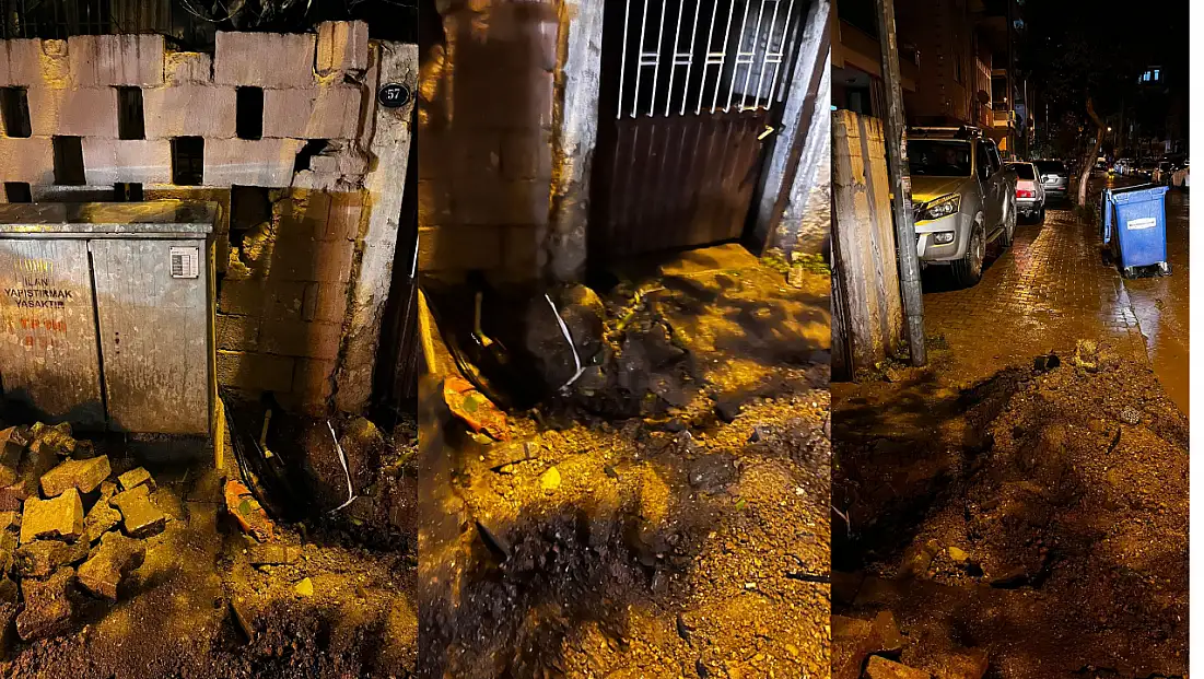 ÖDEMİŞ’TE “KAZDIK GİTTİK” ANLAYIŞI LİSE CADDESİ’NDE FACİAYA DAVETİYE