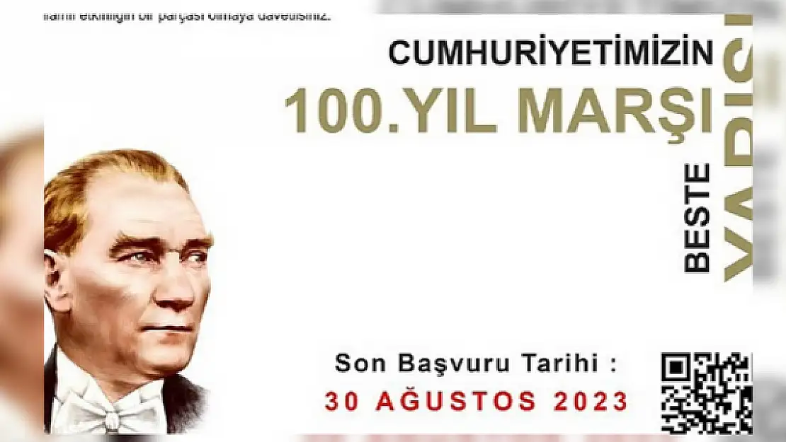 100. yıl marşı beste yarışması başvuruları için son 60 gün