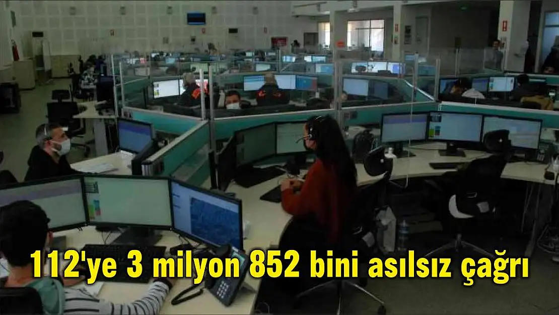 112’ye 3 milyon 852 bini asılsız çağrı