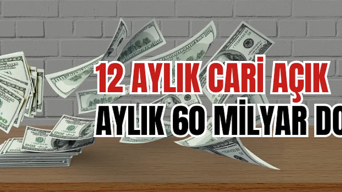 12 aylık cari açık 60 milyar dolar