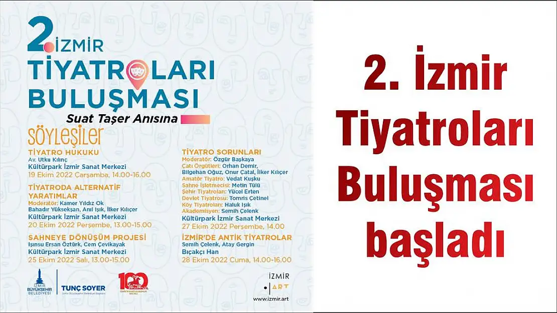 2. İzmir Tiyatroları Buluşması başladı