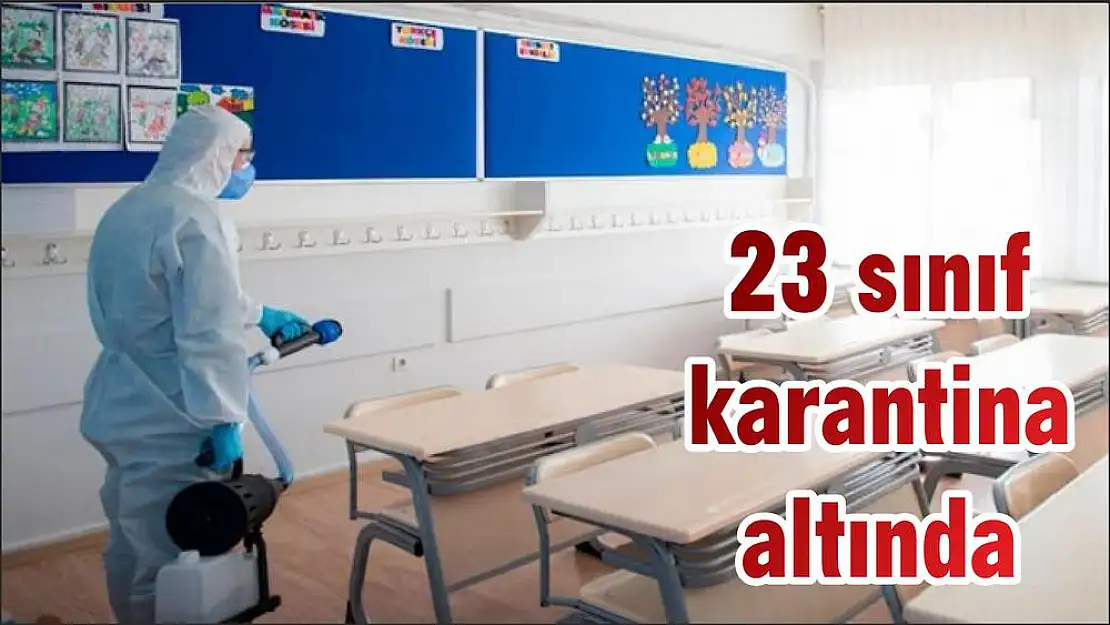 23 sınıf karantina altında