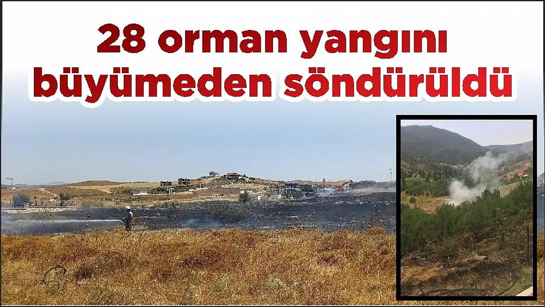 28 orman yangını büyümeden söndürüldü