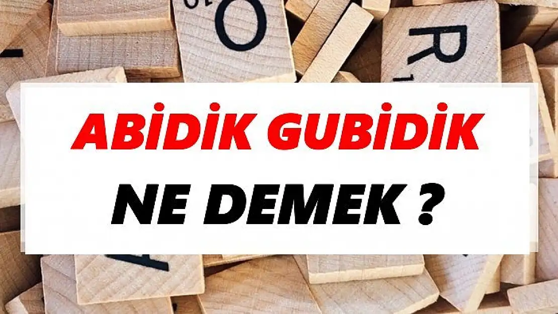 Abidik gubidik nedir, nereden gelir?