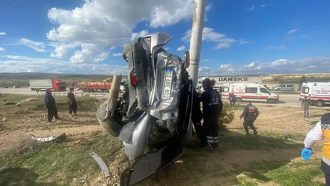 Afyonkarahisar’da feci kaza… 1 ölü, 3 yaralı