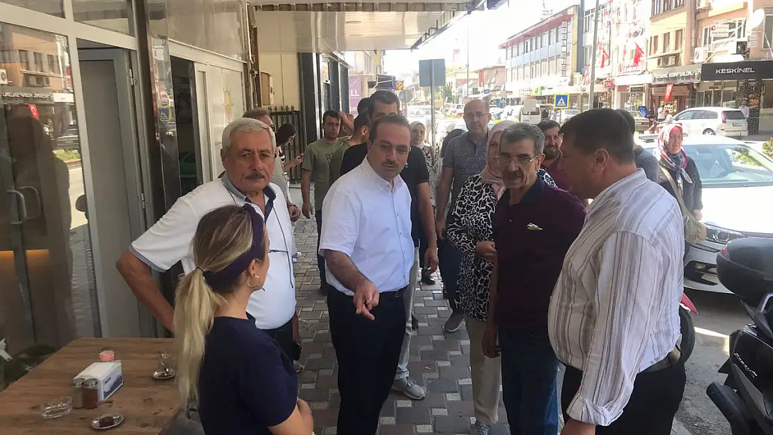 AK Parti İzmir Milletvekili Yaşar Kırkpınar Ödemiş'te esnaf odalarını ziyaret etti