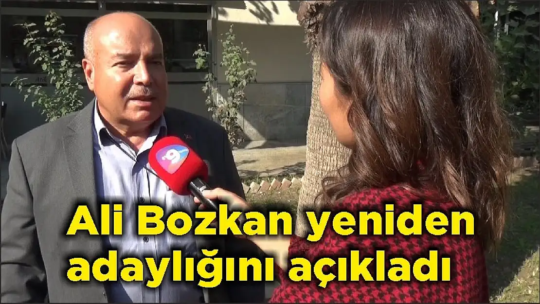 Ali Bozkan yeniden adaylığını açıkladı