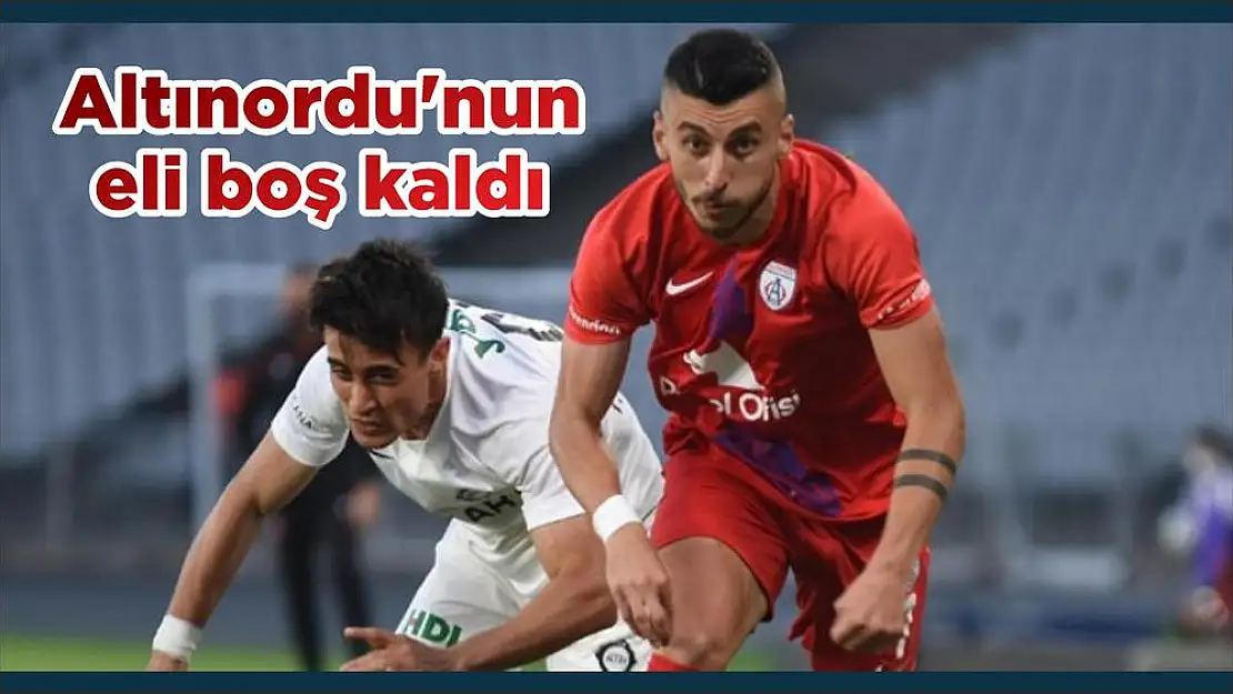 Altınordu'nun eli boş kaldı
