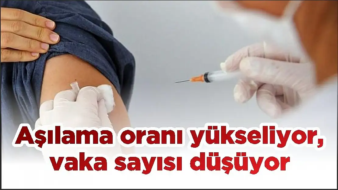 Aşılama oranı yükseliyor, vaka sayısı düşüyor