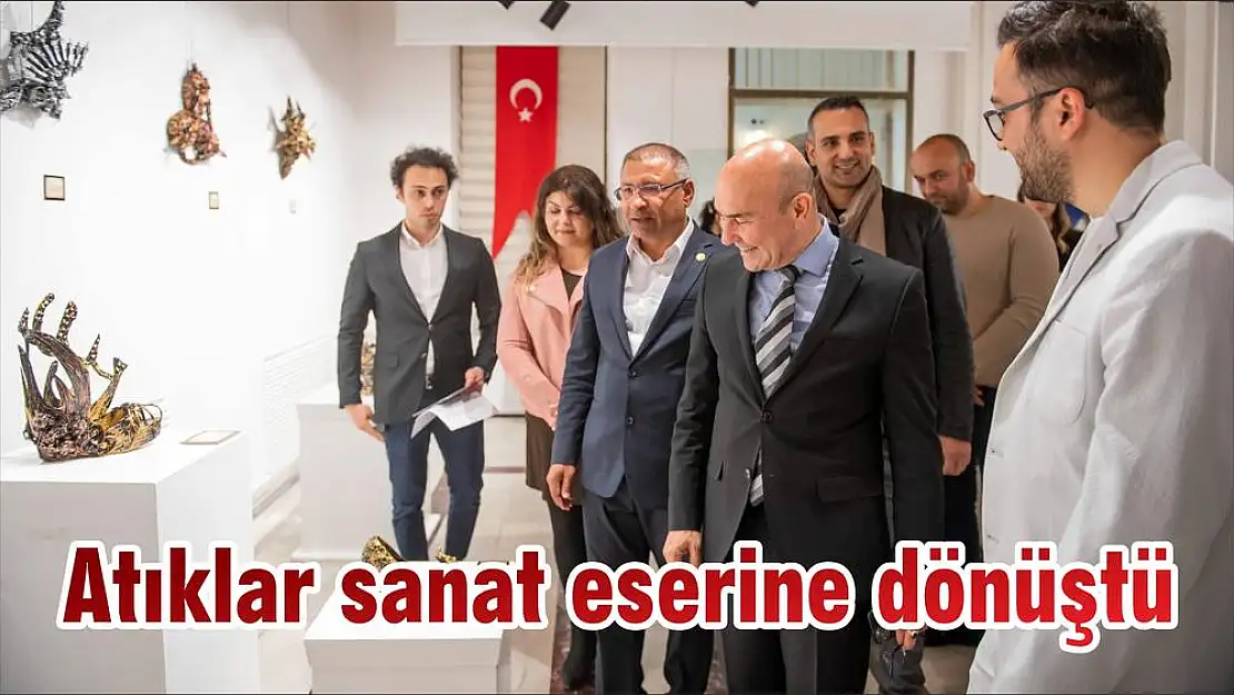 Atıklar sanat eserine dönüştü