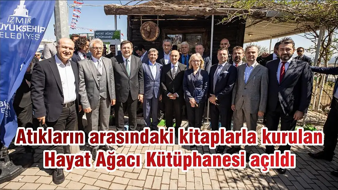 Atıkların arasındaki kitaplarla kurulan Hayat Ağacı Kütüphanesi açıldı