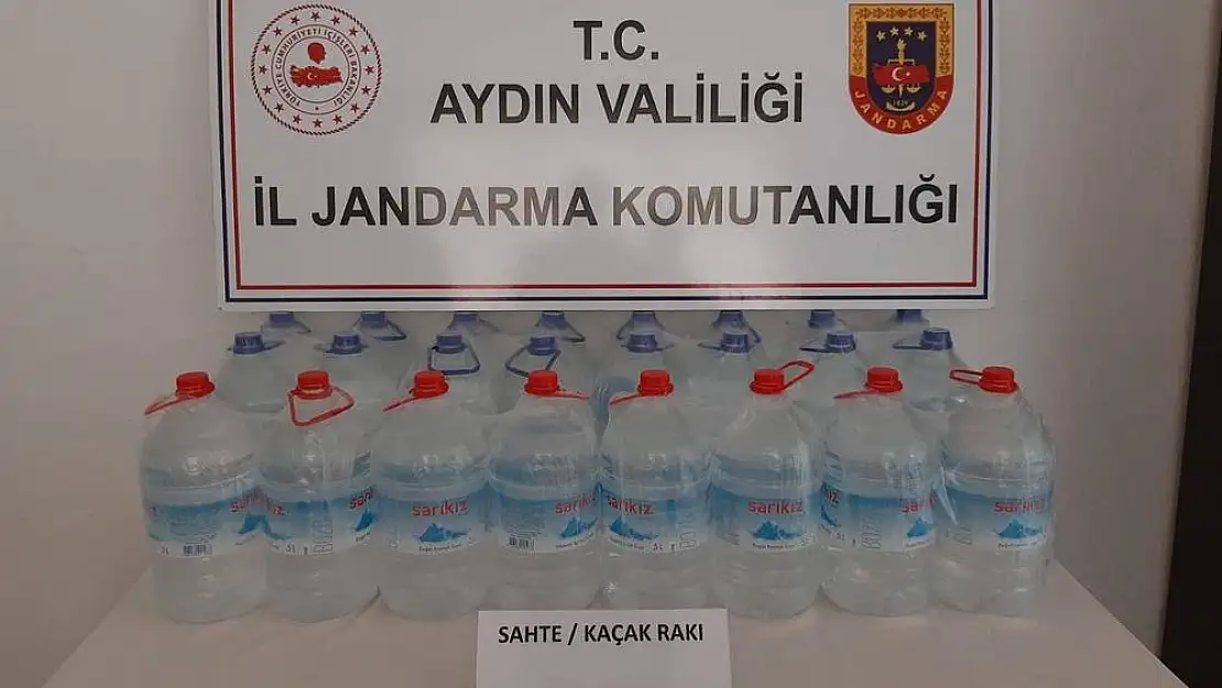 Aydın’ın o ilçesinde litrelerce kaçak alkol ele geçirildi