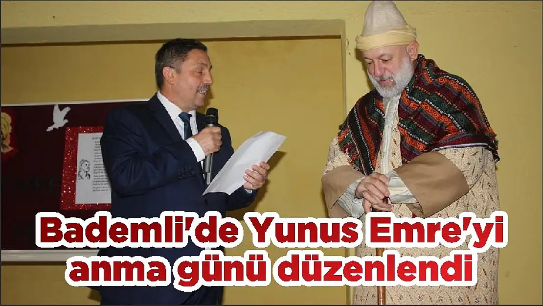 Bademli'de Yunus Emre'yi anma günü düzenlendi