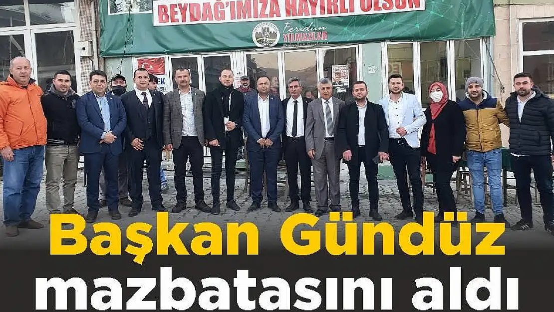 Başkan Gündüz mazbatasını aldı
