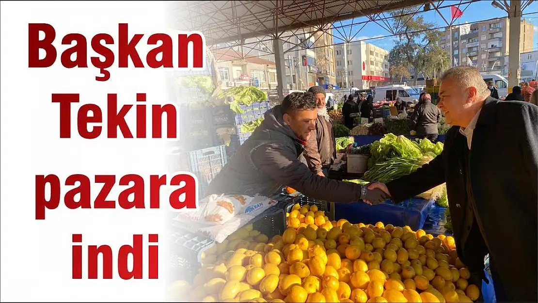 Başkan Tekin pazara indi