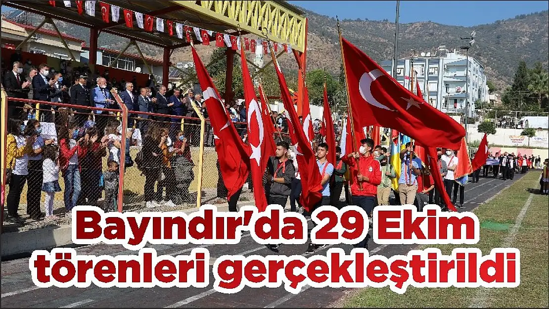 Bayındır'da 29 Ekim törenleri gerçekleştirildi