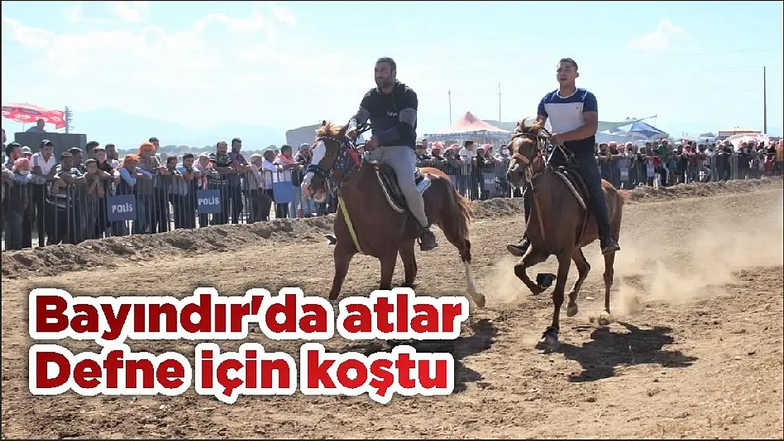 Bayındır'da atlar Defne için koştu