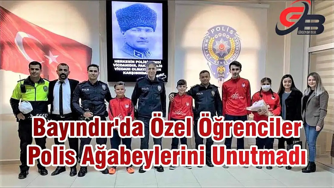 Bayındır'da Özel Öğrenciler Polis Ağabeylerini Unutmadı