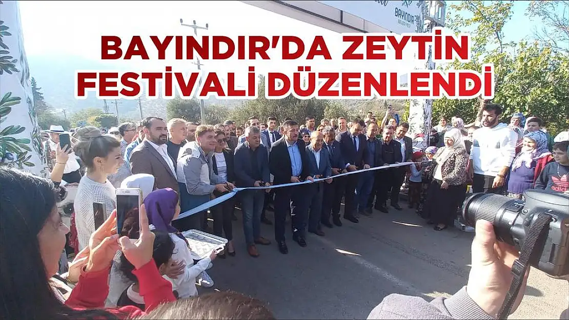 BAYINDIR'DA ZEYTİN FESTİVALİ DÜZENLENDİ