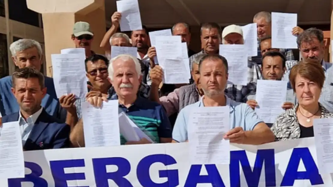 Bergama’da Ağaçları katledilen köylüler isyanda