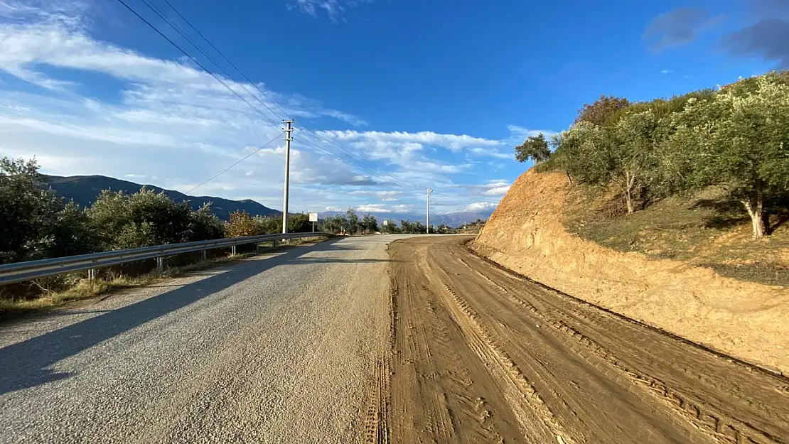 Beydağ Barajı Oba Tarafındaki Yollar Genişletildi