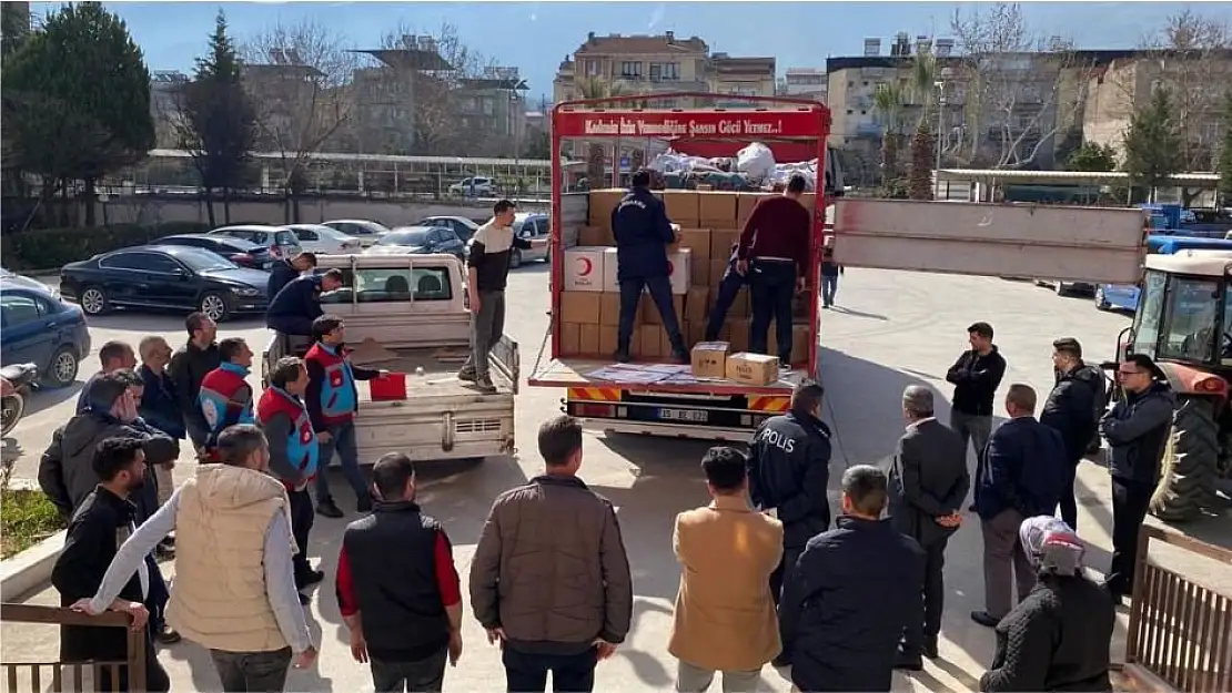 Beydağ, depremzedeler için tek yürek oldu