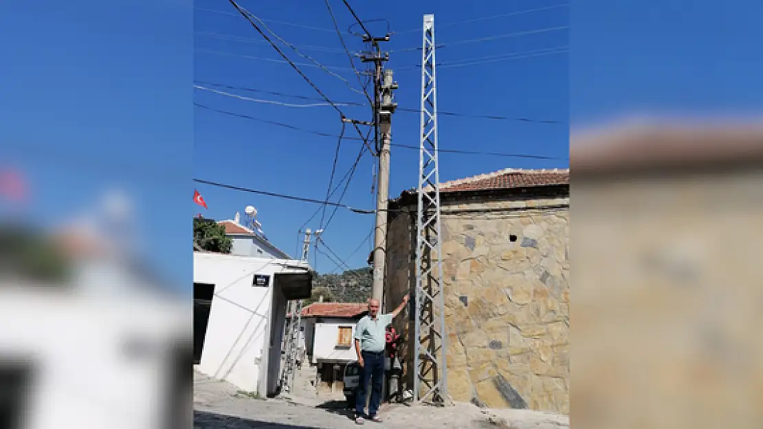 Beyler Mahallesinde elektrik çilesi