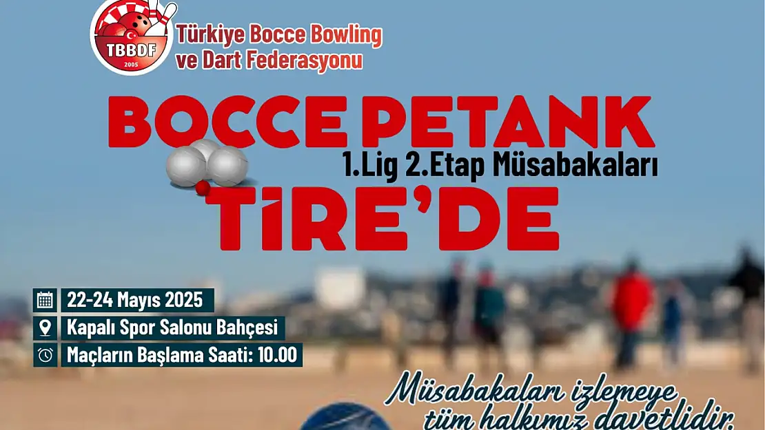 Bocce Petank 1. Lig 2. Etap Yarışmaları Tire'de