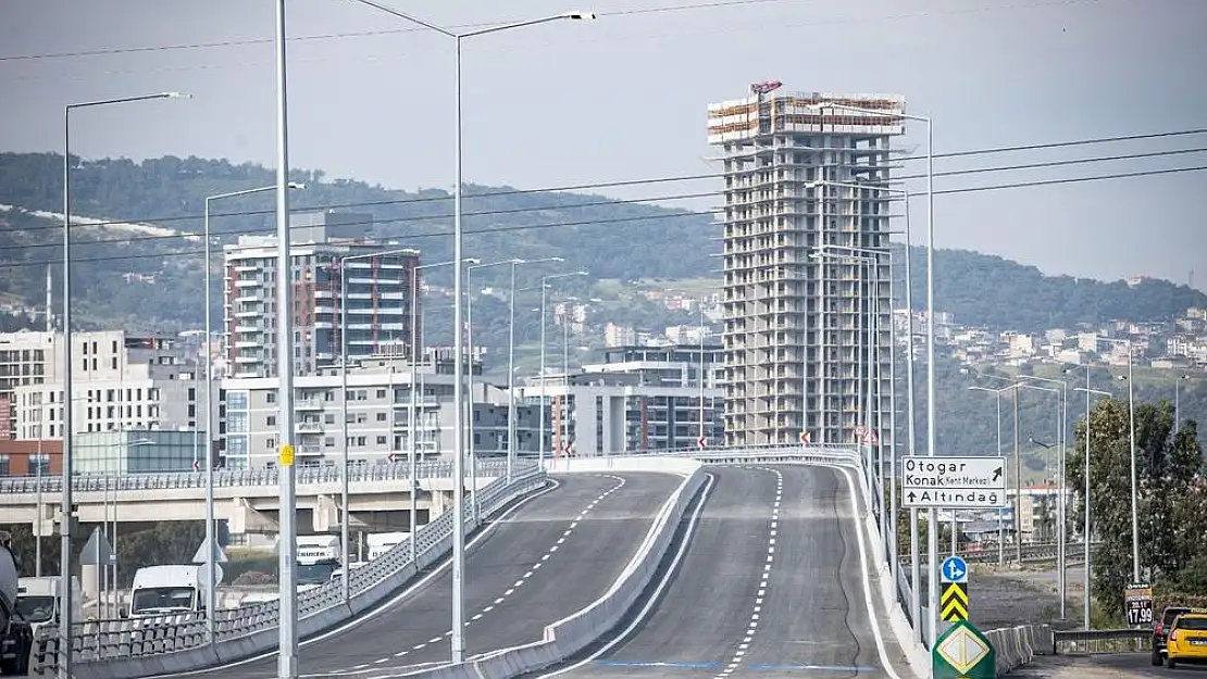 Buca ve Bornova’yı birbirine bağlayacak projenin viyadük yolu açıldı