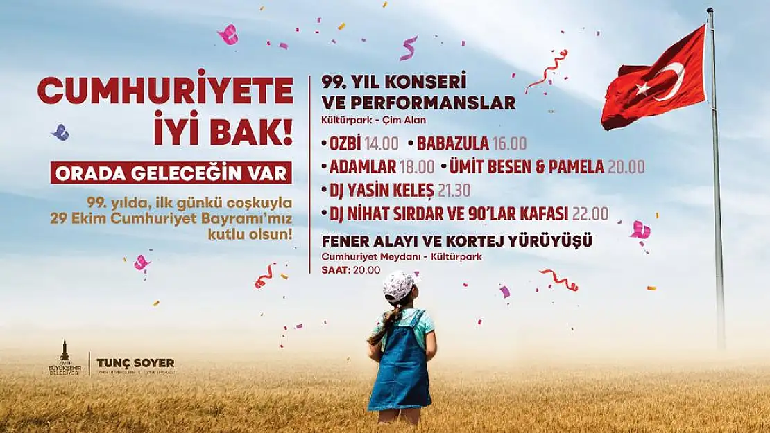 Büyükşehir Belediyesi 29 Ekim Cumhuriyet Bayramı programını açıkladı