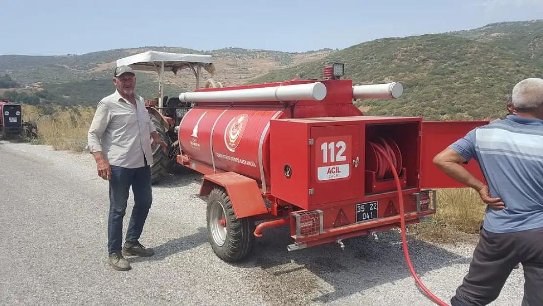 Büyükşehir’den İzmir’in köylerine yangın söndürme tankeri