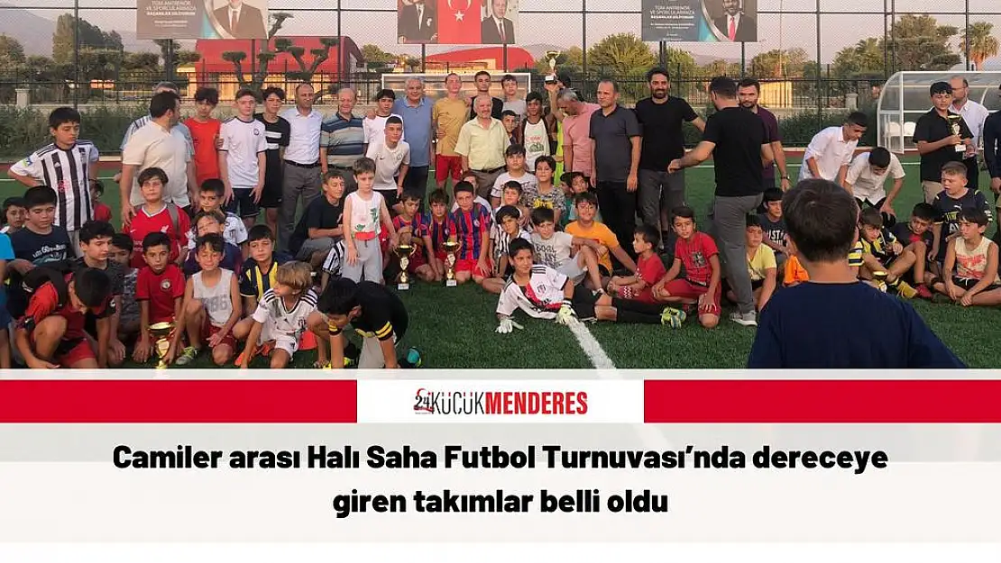 Camiler arası Halı Saha Futbol Turnuvası'nda dereceye giren takımlar belli oldu