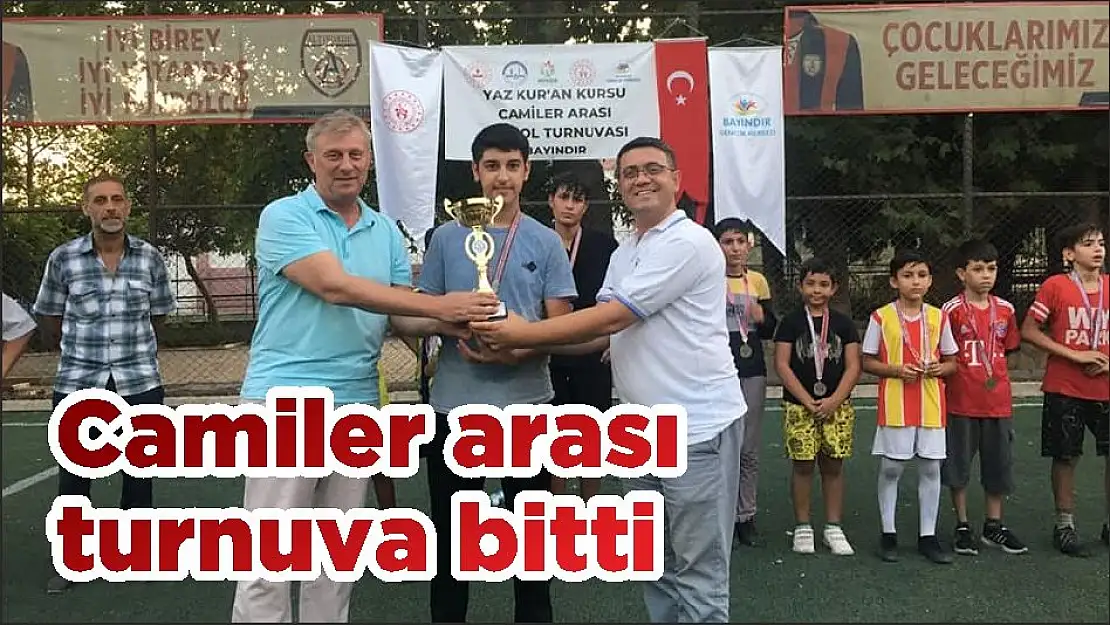 Camiler arası turnuva bitti