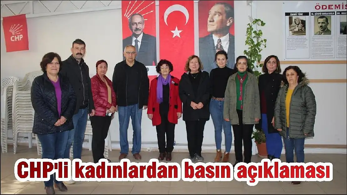 CHP'li kadınlardan basın açıklaması