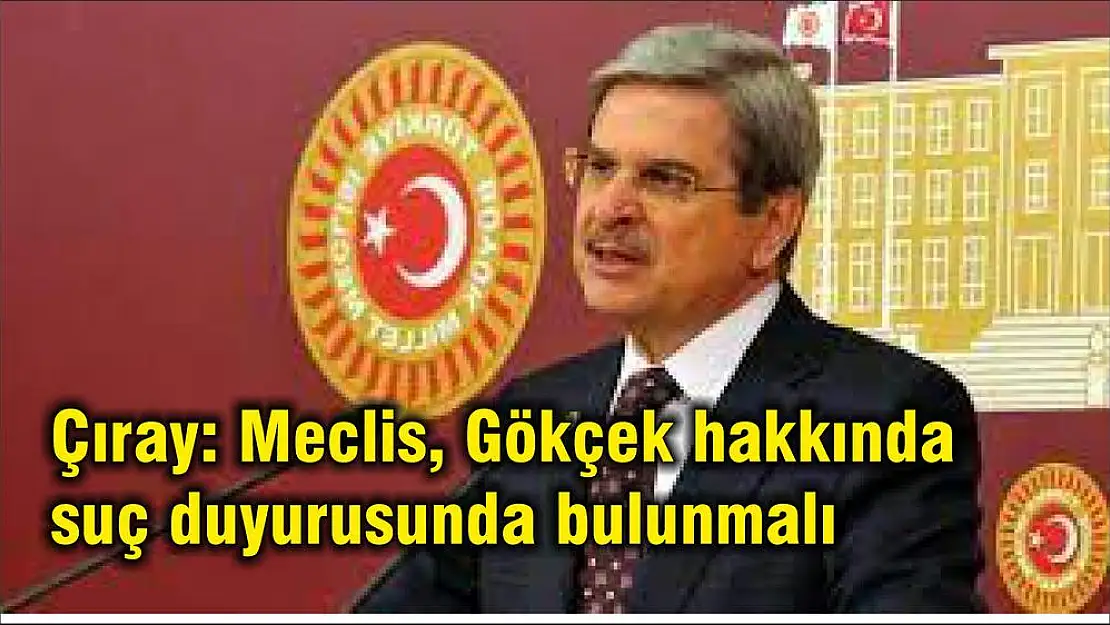 Çıray: Meclis, Gökçek hakkında suç duyurusunda bulunmalı