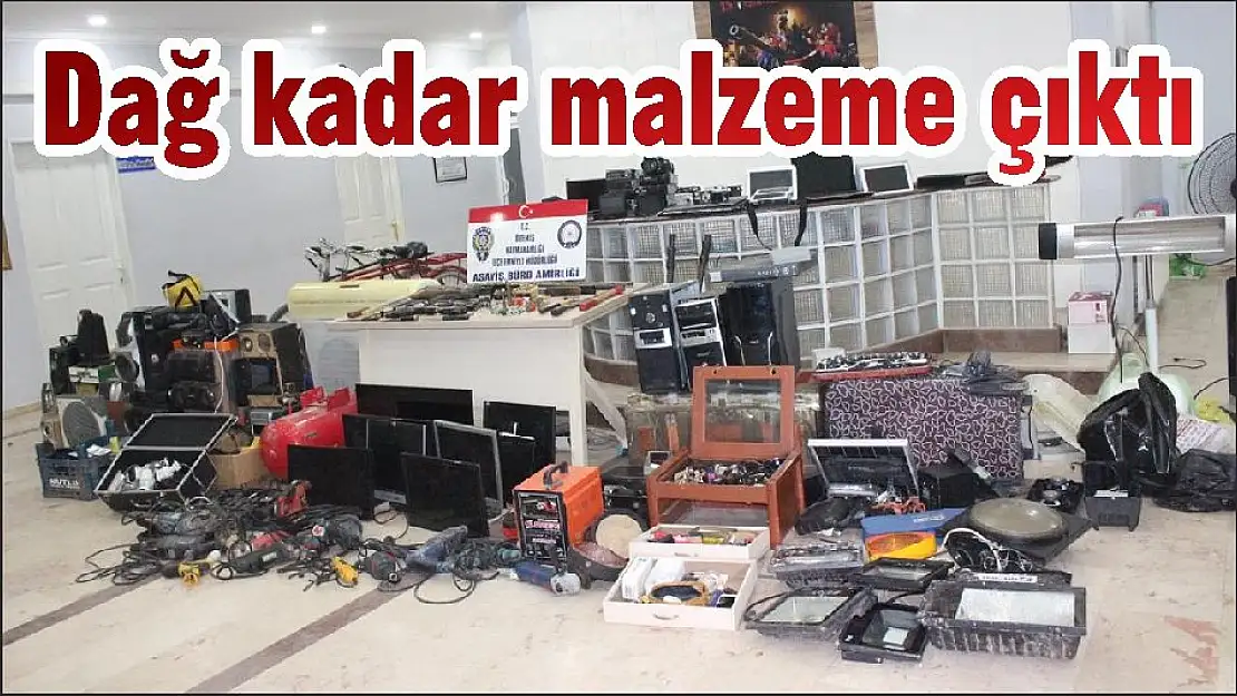 Dağ kadar malzeme çıktı