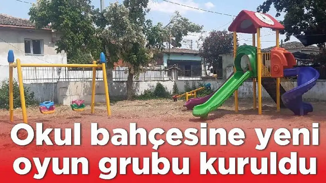 Demircili Mahallesi okul bahçesine yeni oyun grubu kuruldu