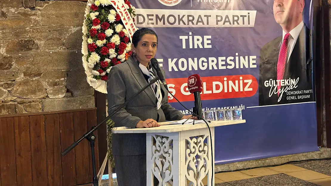 Demokrat Parti Tire İlçe Kongresi Coşkulu Katılımla Tamamlandı Başkan Emre Dinlemez Güven Tazeledi