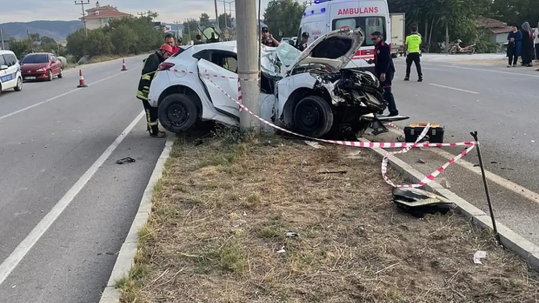 Denizli’de Trafik Kazasında  Otomobil Sürücüsü Hayatını Kaybetti