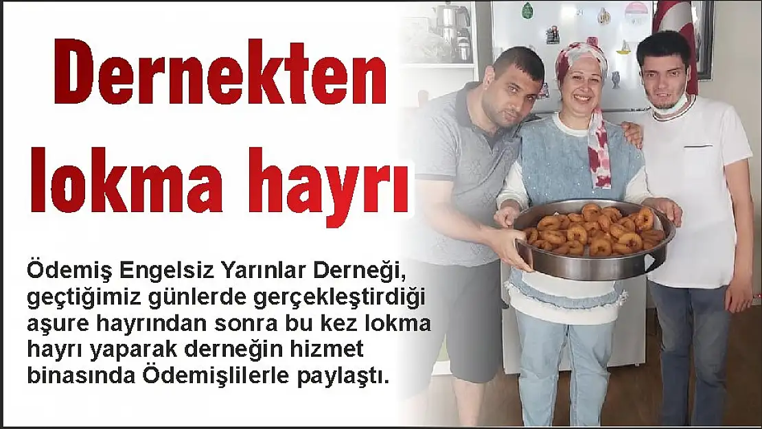 Dernekten lokma hayrı