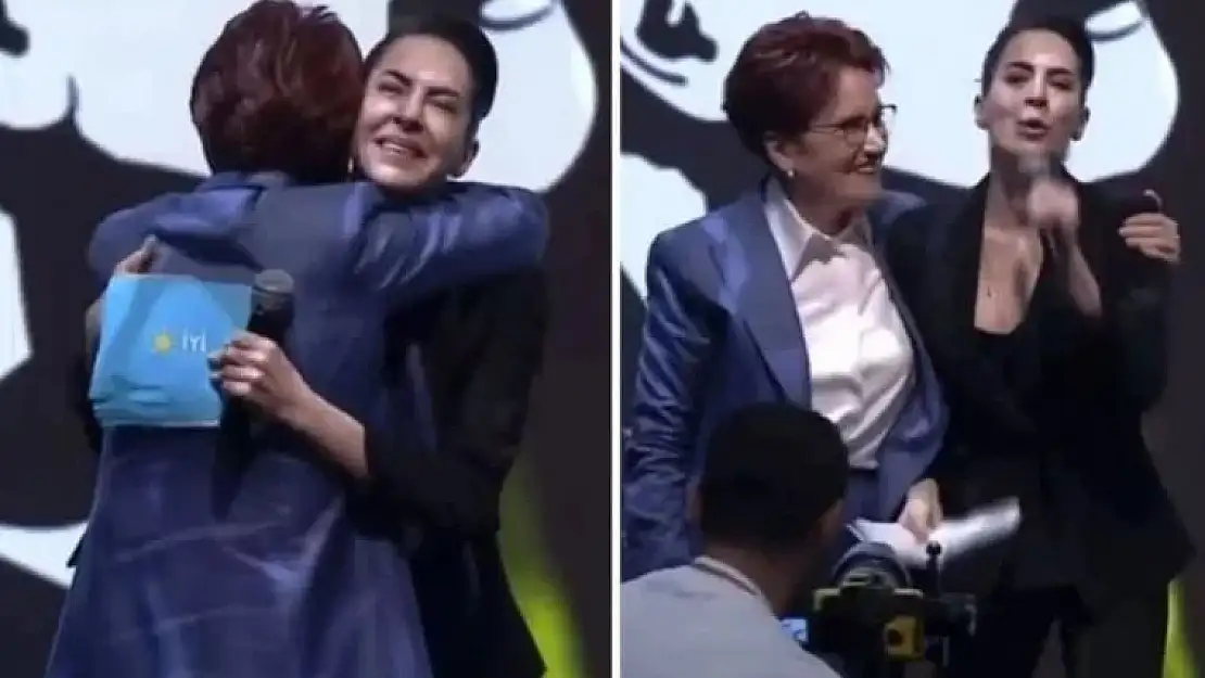 Dilara Gönder, Meral Akşener’e sarılıp ağladı