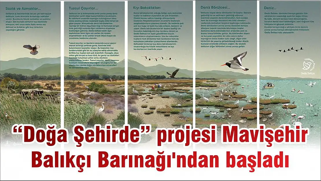 'Doğa Şehirde' projesi Mavişehir Balıkçı Barınağı'ndan başladı