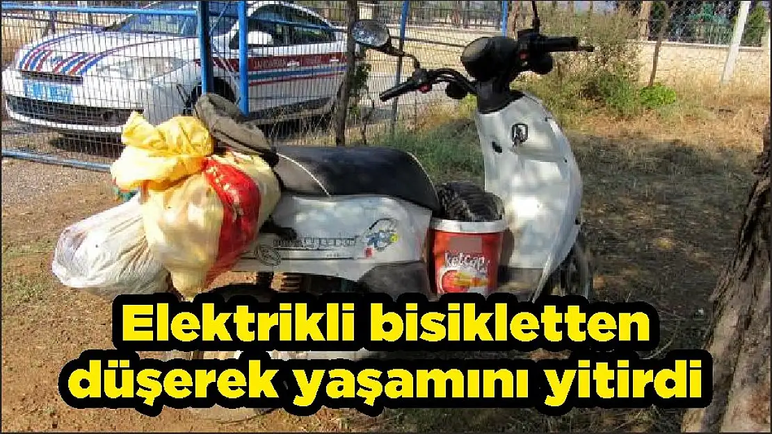 Elektrikli bisikletten düşerek yaşamını yitirdi